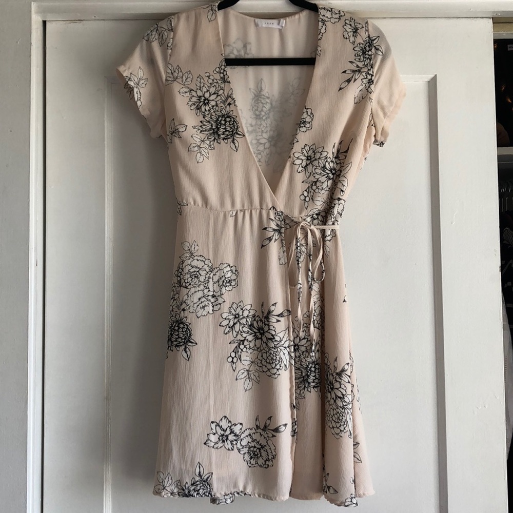 Lush wrap floral dress